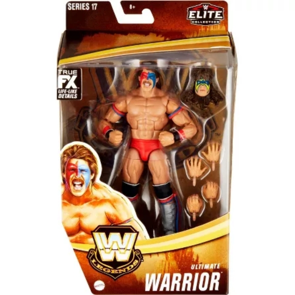 WWE Legends Elite Collection Ultimate Warrior Action Figure WCW WWF NEW - Picture 1 of 6